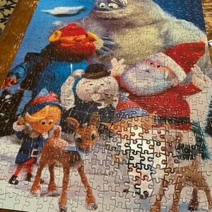 Rudolph the Red Nose Reindeer Collectors Puzzle in tin missing one piece